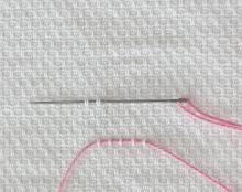 Beginning stitching