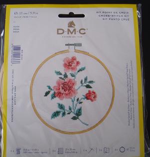 Floral cross-stitch kit